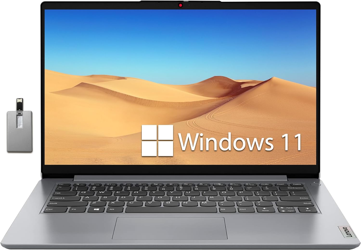 Lenovo IdeaPad 1 14'' HD Lightweight Laptop, Intel Celeron N4020 Processor, 4GB RAM, 128GB SSD