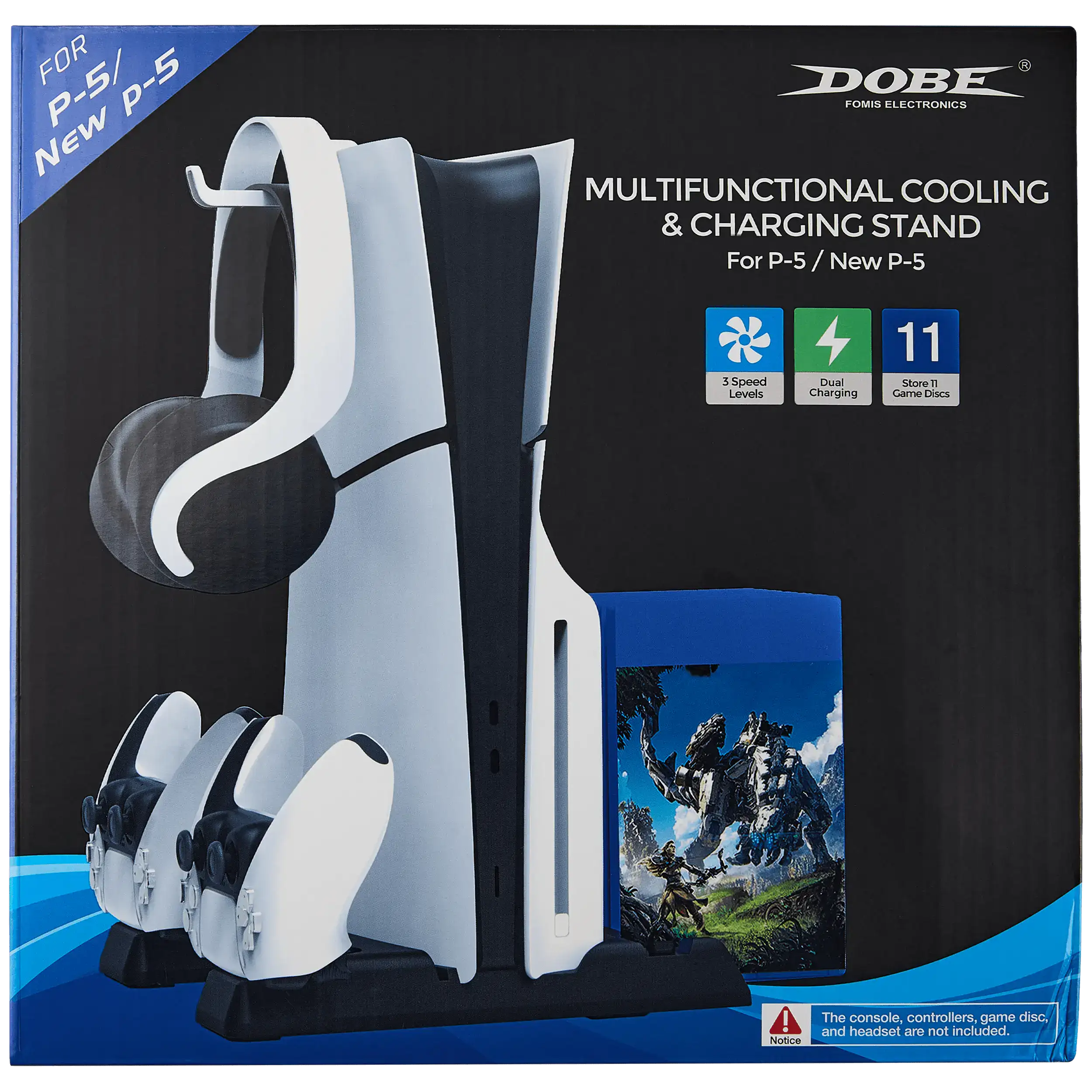 Multifunctional Cooling Charging Stand Compatible For PlayStation 5 / Slim (DOBE)