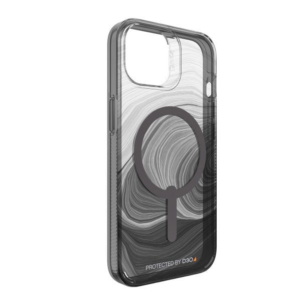 iPhone 14/13 Gear4 D3O Milan Snap Case - Black Swirl