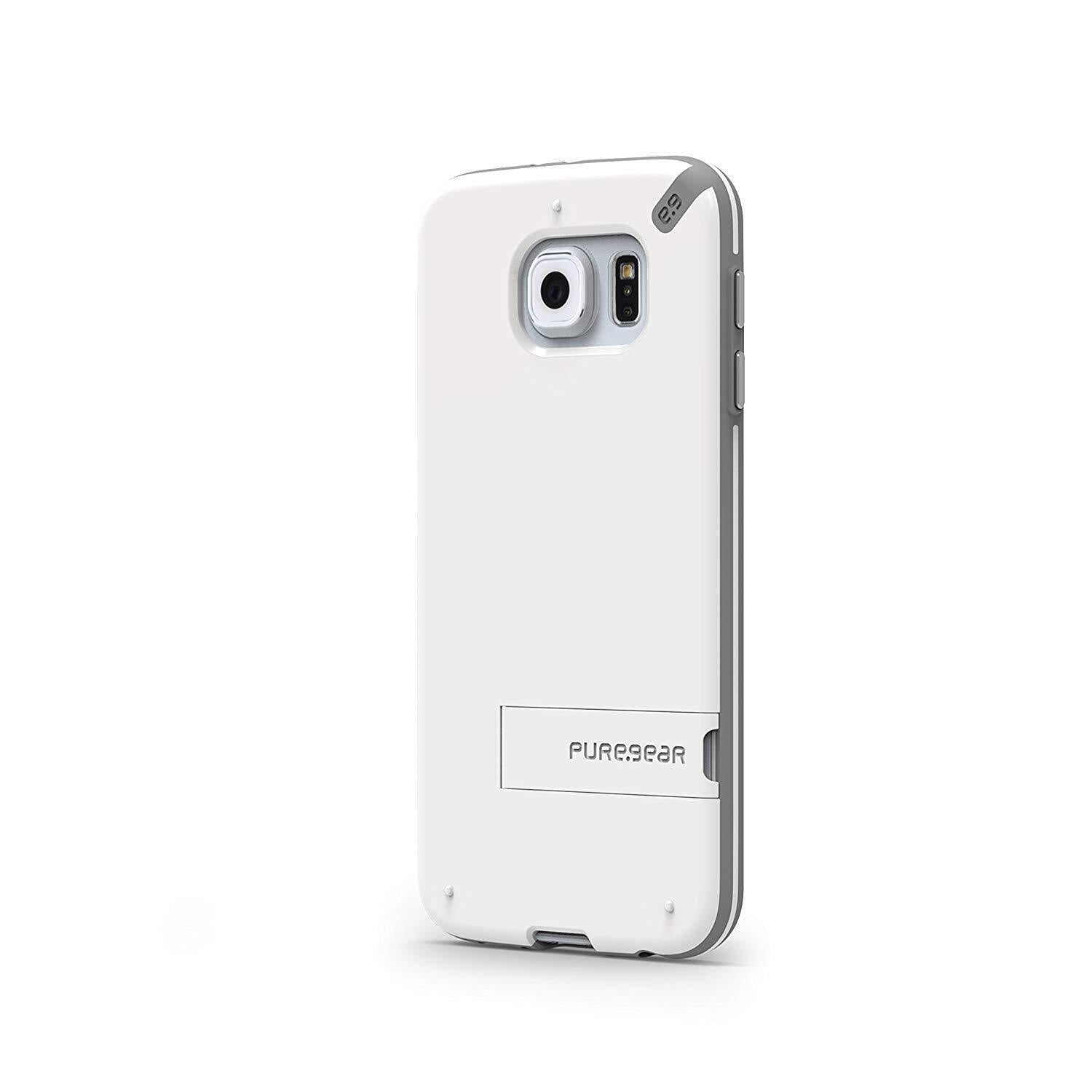 Samsung Galaxy S6 PureGear Slim Shell Case - White/Gray