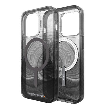 iPhone 14 Pro Gear4 D3O Milan Snap Case - Black Swirl